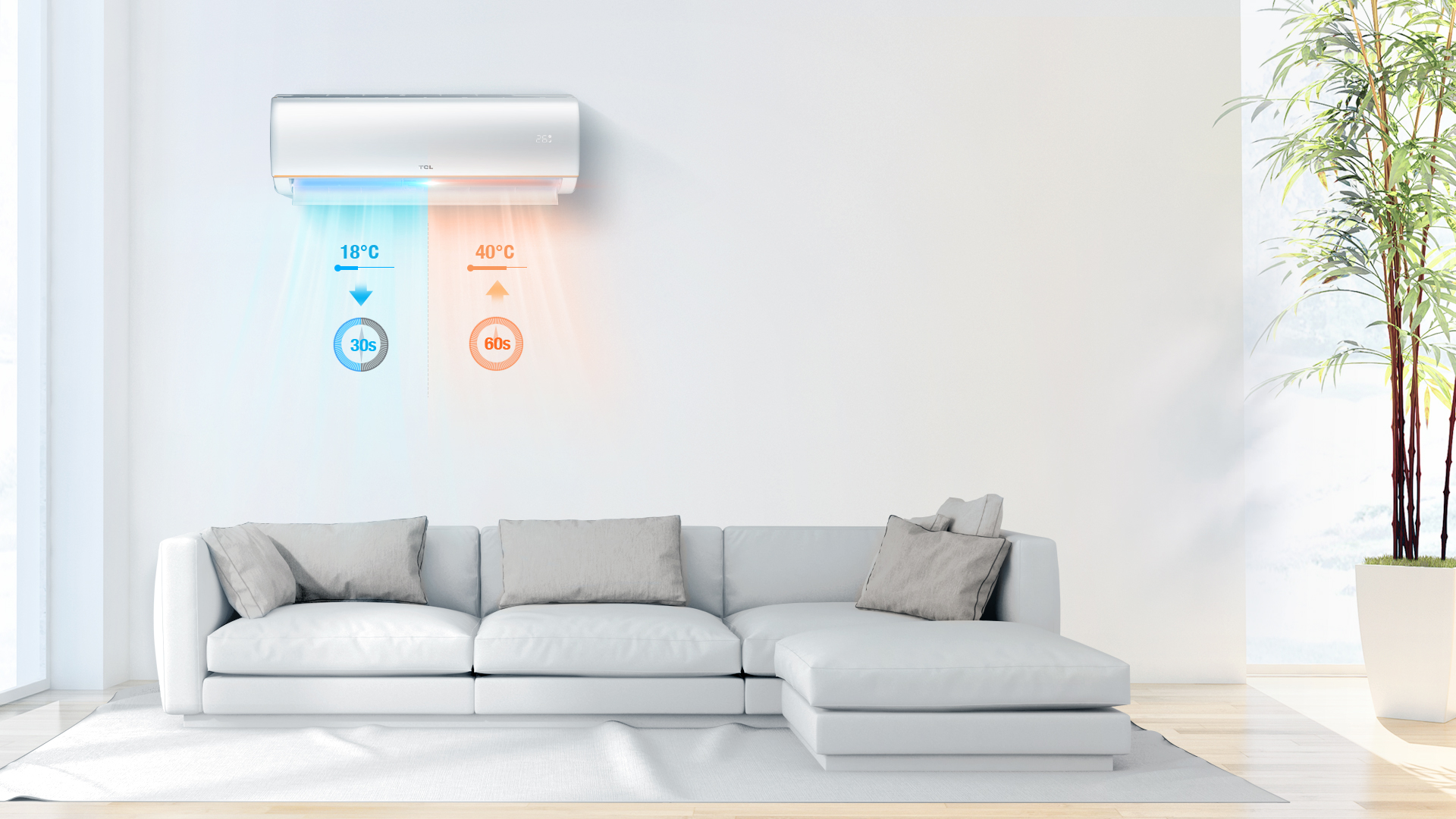 Rapid Cooling in 30 Seconds by 南宫ng·28 Elite Series Ultra-Inverter Air Conditioner